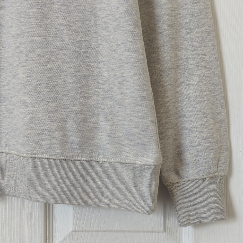 Anthropologie Saddle Up! Graphic Relaxed Fit Crewneck Sweatshirt Heather Gray S - Picture 8 of 12